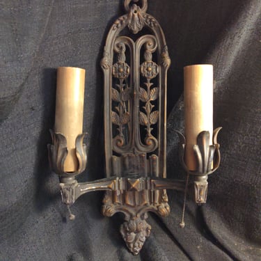 Vintage Sconce Light with Pull Switches