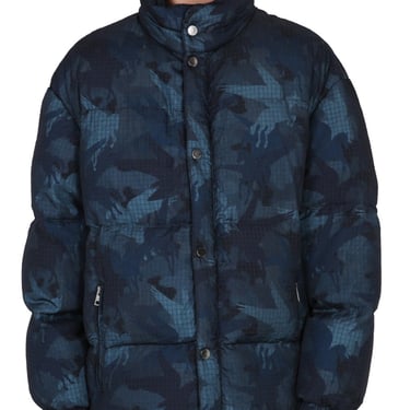 Etro Men Down Jacket With Pegasus Print