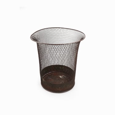 Nemco Metal Trash Bin Waste Basket Richard Galef Black 