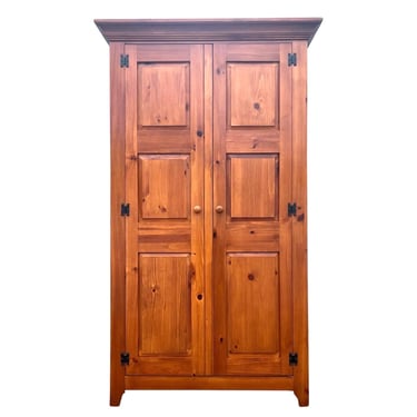 Vintage Broyhill Pine Shaker Style Armoire 