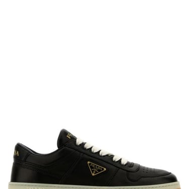 Prada Woman Black Nappa Leather Downtown Sneakers