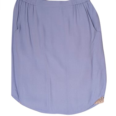 Rene Lezard - Light Blue Knee Length Skirt Sz 6