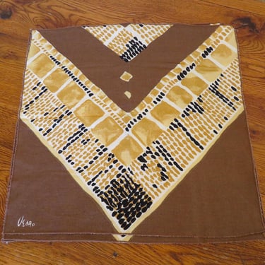 Vintage Vera Neumann Geometric Napkins Set of 4 1970's 