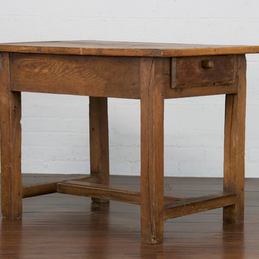 Early 19th Century Country French Farmhouse Oak Coffee Table or End Table 