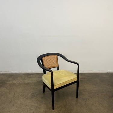 Mid Century Cane Chair- Yellow 