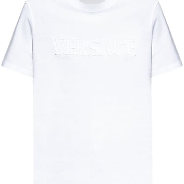 Versace Women Fringed Logo T-Shirt