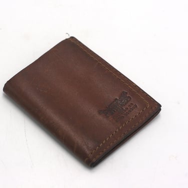vintage Levi's brown leather billfold cardholder 