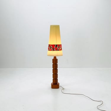 Mid century floor lamp teak by Möllers armature factory, Eskilstuna, 1960s 