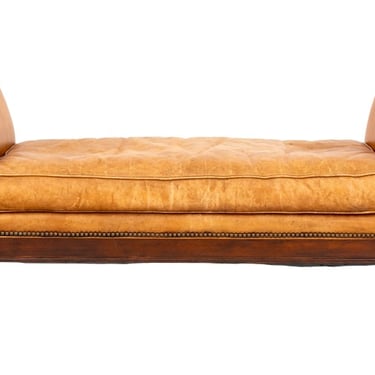 Victorian Style Scroll Arm Upholstered Settee