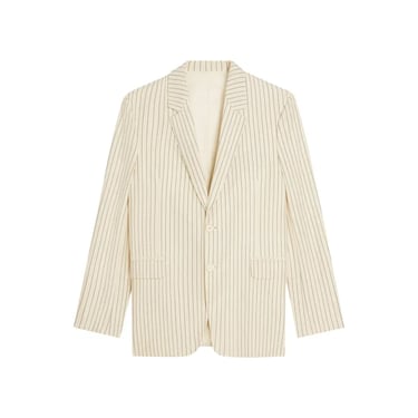 Celine Wool Striped Blazer Men