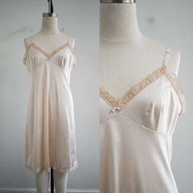 1980s Pink-Beige Slip 