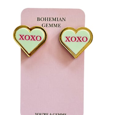 Sample Sale XOXO  Heart Studs