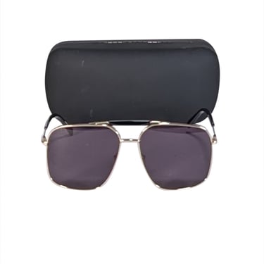 MCM - Gold Oversized Aviator Sunglasses