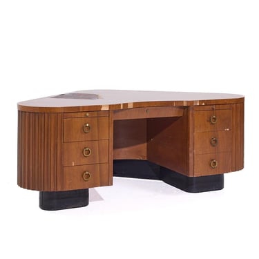 Frank Fletcher for Fletcher California Aviation Mid Century Executive Desk - mcm 