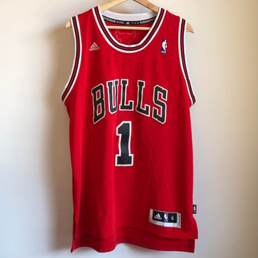 adidas Derrick Rose Chicago Bulls Red Swingman Basketball Jersey