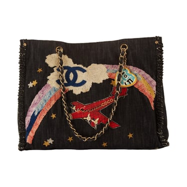 Chanel Denim Chain Shoulder Bag
