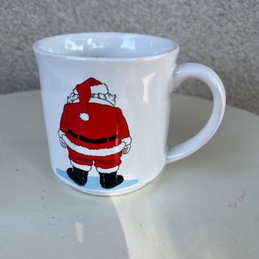 Vintage coffee mug Santa’s Back theme by Recycled Paper Products 