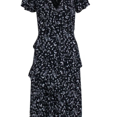Joie - Black & White Floral Print Maxi Dress Sz 0