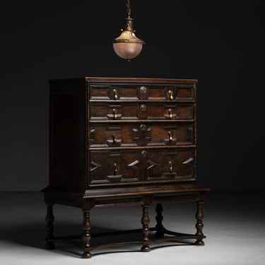 Holophane Pendant / Chest of Drawers on Stand