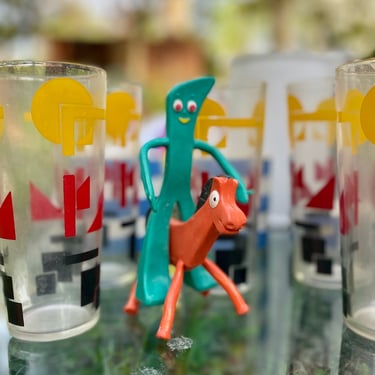 Vintage Gumby and Horse figures Mid-Century Cartoon toys 