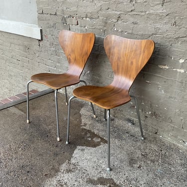 Pair of Herbert Hirche Danish Modern Chairs