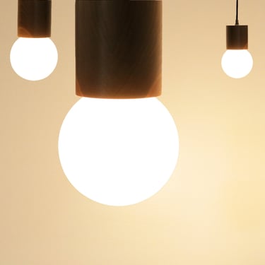 Rundlet Wood Pendant LED Light | Modern Minimalist Fixture 