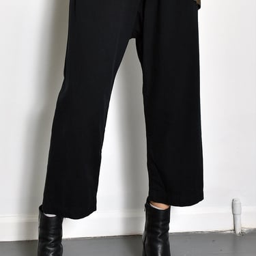 Lyocell Cropped Drop Seat Pants