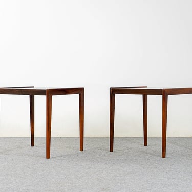 Danish Rosewood Side Table Pair - (322-202) 