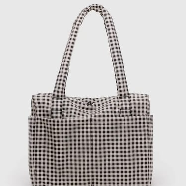 Small Cloud Carry-On / Black and White Gingham