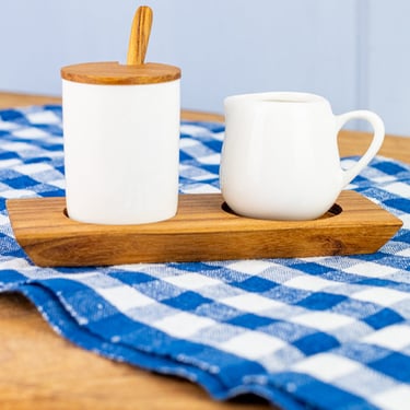 Teak Sugar & Creamer Set