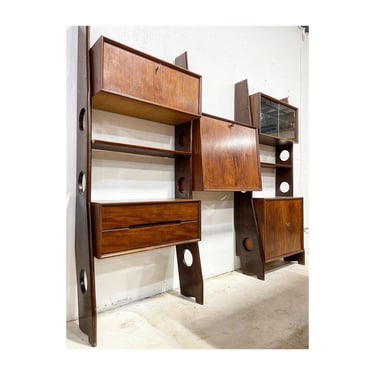Rare Louis van Teeffelen for Webe Wall or Shelf Unit Danish Mid Century Modern 