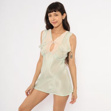 Vintage and new 80s olga palest mint green nylon lace grand sweep nightgown  stretch sweetheart bodice full flowing 192ampquot 92270 from stores in world
