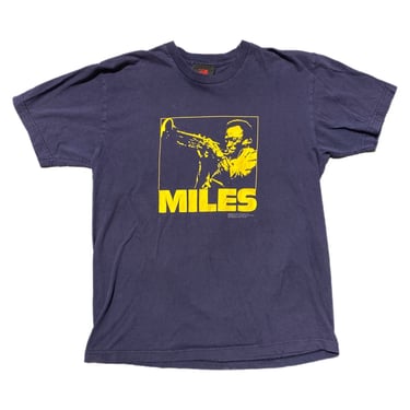 (L) 2002 Navy Miles Davis Zion Rootswear T-Shirt 081622 JF