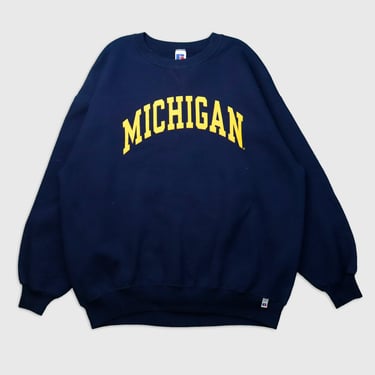 Vintage Michigan Lettering Sweatshirt Sz 2XL