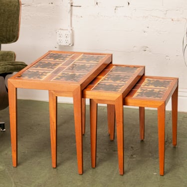 Danish Tile Nesting Tables