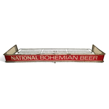 Vintage National Beer Metal Rack, Natty Boh, Glass Drying Bar Top Storage, Advertising Breweriana, Bar Mancave Pub Decor, Baltimore Brewing 