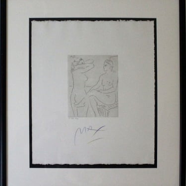 Peter Max Homage to Picasso Volume 5 Etching XVII 1993 Signed 68/99 Framed 