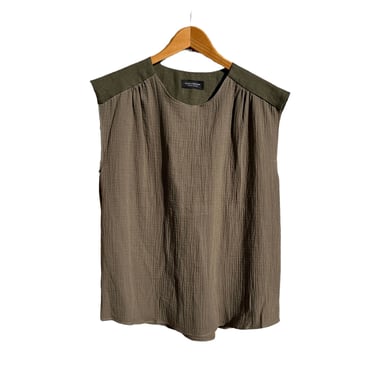 Daucus Top in Organic Cotton - Olive Green
