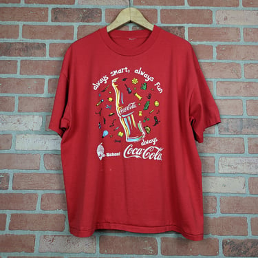 Vintage 90s Double Sided Coca-Cola ORIGINAL Soda Tee - Large 
