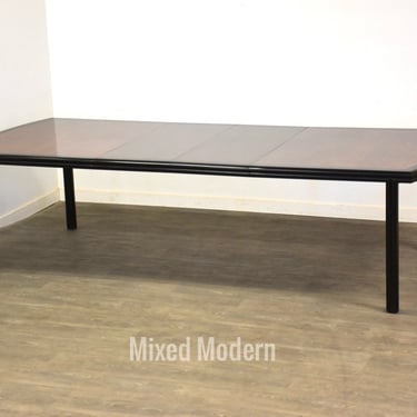 Bernhardt Furniture Walnut and Black Dining Table 