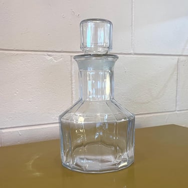 Vintage 1960s Dansk Keri Clear Optic Decanter Bottle With Stopper Made In Finland 