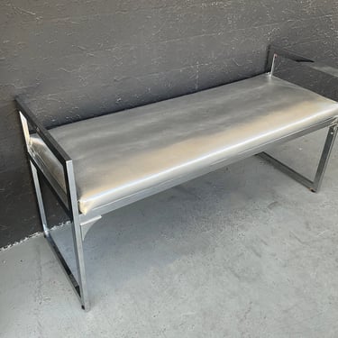 Chrome and Metallic Silver Bench