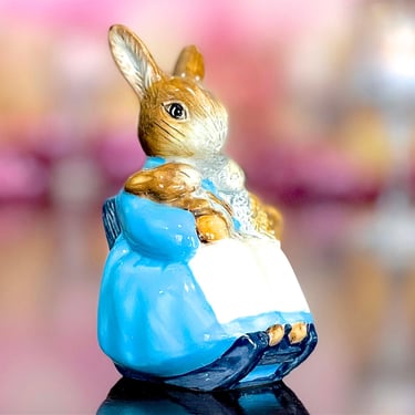 VINTAGE: Beswick England Beatrix Potter "Mrs Rabbit and Bunnies" Figurine - F. Warne & Co - Made in England 