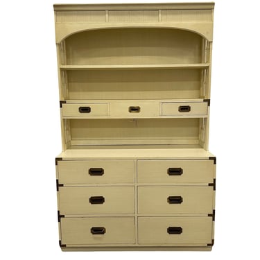 CUSTOMIZABLE: Campaign Dresser with Shelving Unit 