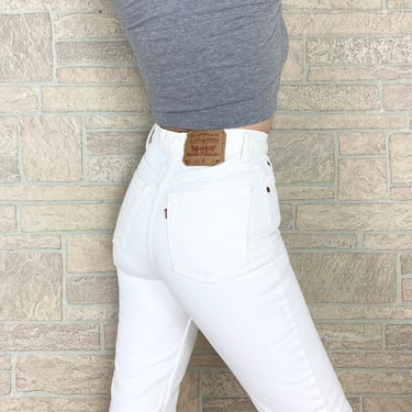 Levi's 512 White Jeans / Size 24 25 