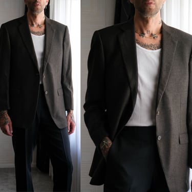 Ermenegildo Zegna for Bergdorf Goodman Charcoal Cashmere Earthtone Check Blazer | Made in Switzerland | 100% Cashmere | Designer Mens Jacket 