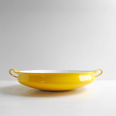 Vintage Dansk Kobenstyle Yellow Paella Pan 17