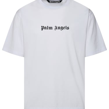 Palm Angels Man White Cotton T-Shirt