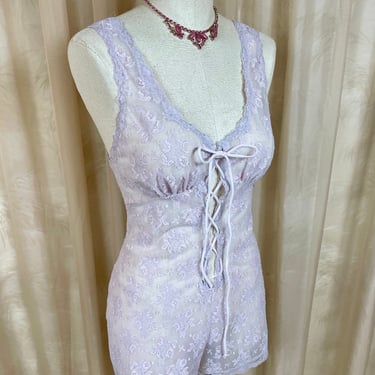 1970's Lace Lingerie Romper