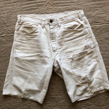 50s Foremost White Denim Jean Shorts 31 